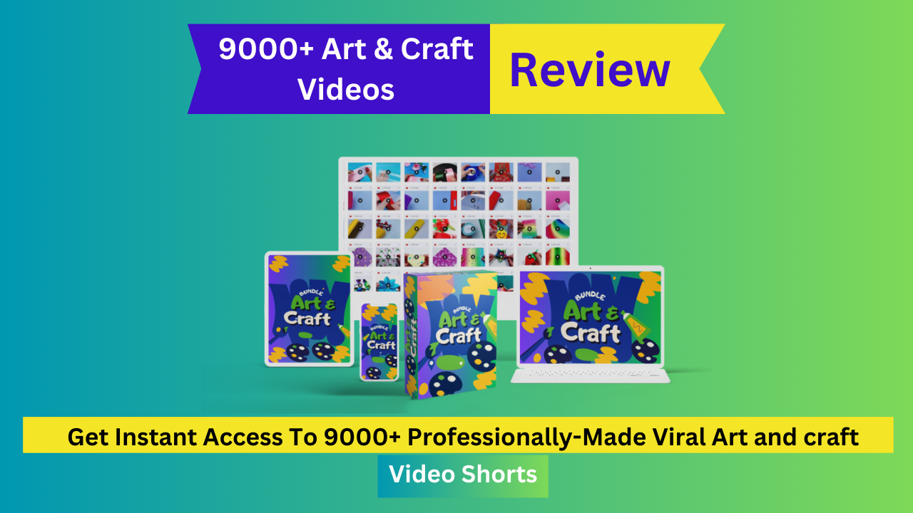 9000+ Art & Craft Videos PLR Review